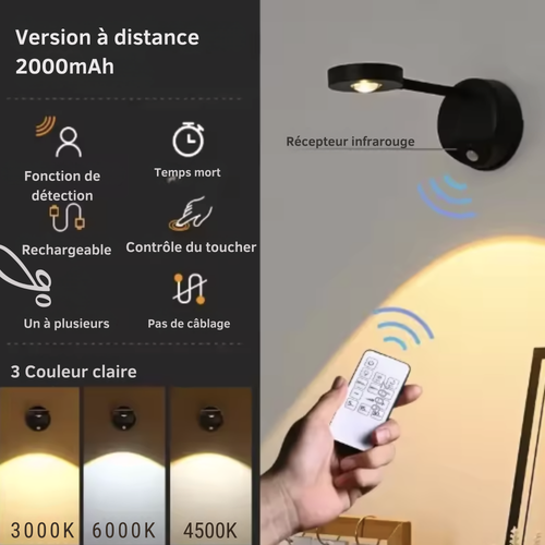 Spot LED FocusMelo – Éclairage mural sans fil